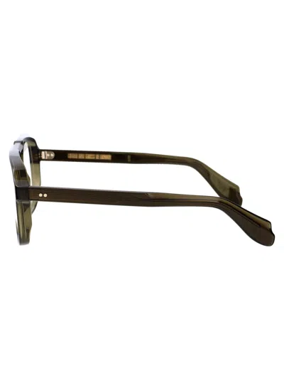 Cutler And Gross Olive Acetate Glasses In Black
