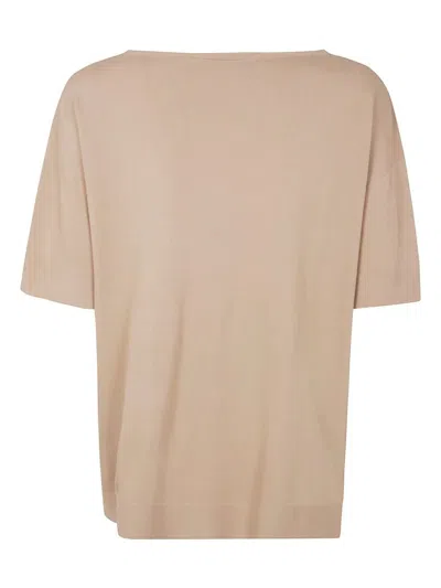 D Exterior D.exterior Viscose Short Sleeves T-shirt In Neutral