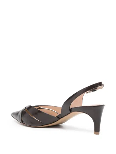 Del Carlo Paris Sling Back In Brown