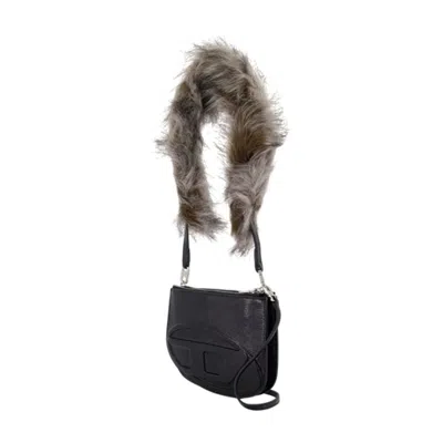 Diesel 1dr Twin Eco Fur Strap In Black