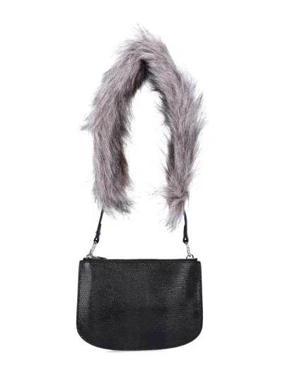 Diesel 1dr Twin Eco Fur Strap In Black