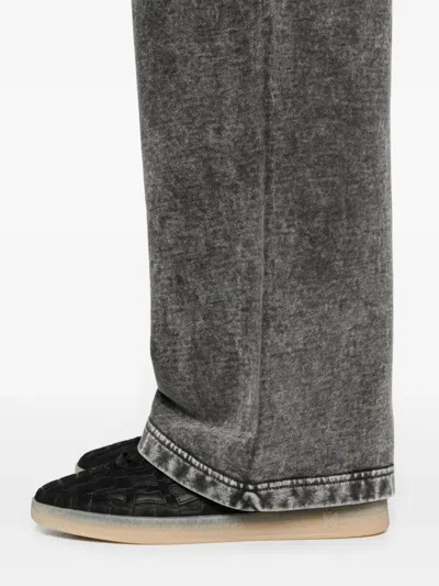 Diesel Black Cotton Joggers In Gray