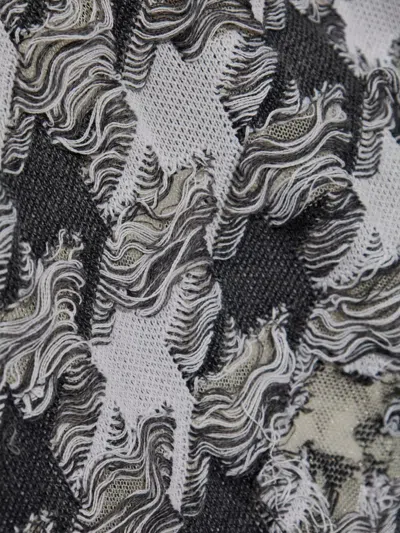 Diesel Multicolor Cotton Blend Mini Dress In Black