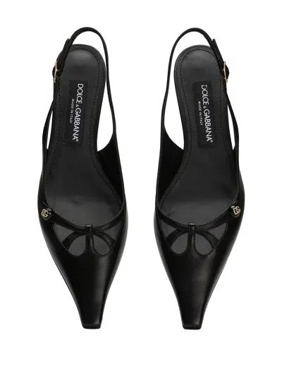 Dolce & Gabbana Slingback Seta In Black