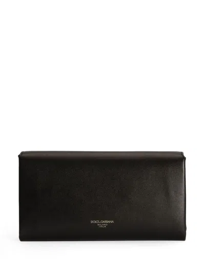 Dolce & Gabbana Marlene Leather Wallet Bag In Black
