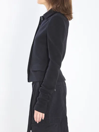 Dolce & Gabbana Tailored Wool Jacket Flap Pockets In Black