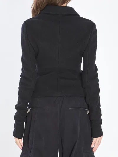 Dolce & Gabbana Tailored Wool Jacket Flap Pockets In Black