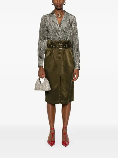 Dries Van Noten Black Printed Top In Black