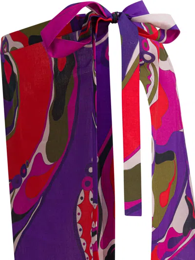 Pucci Maxi Wrap Pareo Colorful Print In Multi