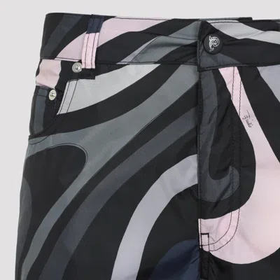 Pucci Flared Trousers With Pockets And Loops In Multi