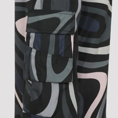 Pucci Flared Trousers With Pockets And Loops In Multi