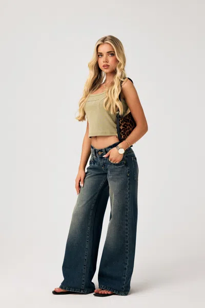 Abrand 00 Super Low & Wide Petite Miley In Blue