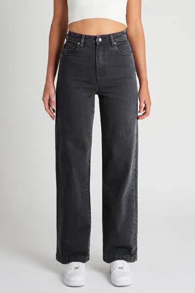 Abrand Jeans Us 94 High & Wide Petite Charo Black In Black