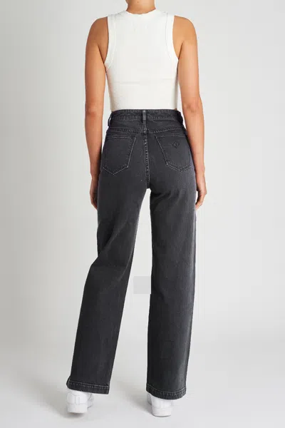 Abrand Jeans Us 94 High & Wide Petite Charo Black In Black