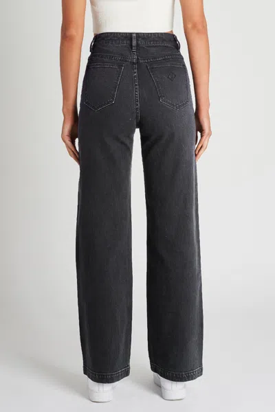 Abrand Jeans Us 94 High & Wide Petite Charo Black In Black