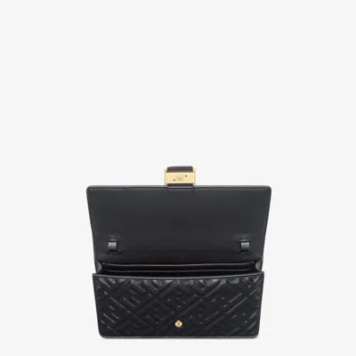 Fendi Chain Baguette Wallet In Black