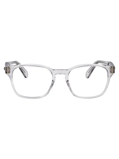 Ferragamo Light Crystal Grey Acetate Glasses In Gray