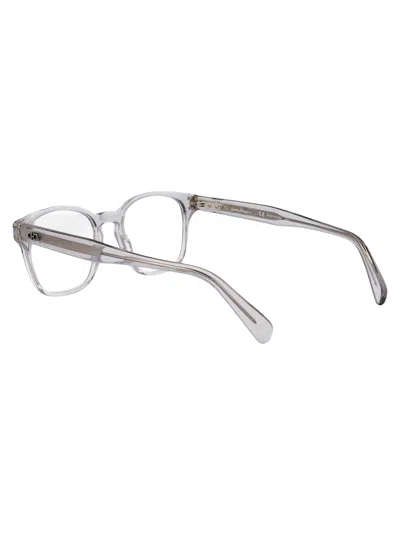 Ferragamo Light Crystal Grey Acetate Glasses In Gray