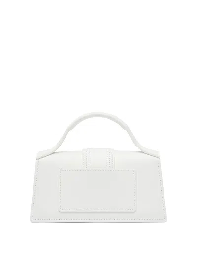 Jacquemus Small Bambino Leather Shoulder Bag In White