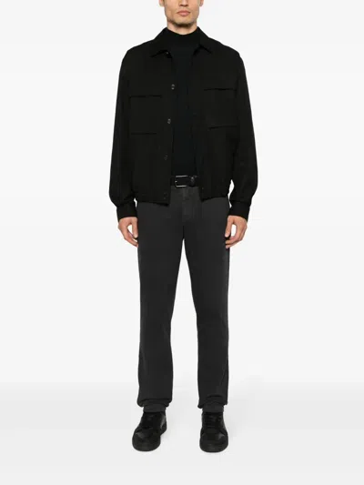 John Smedley "harcourt" Mock Neck Clothing In Black