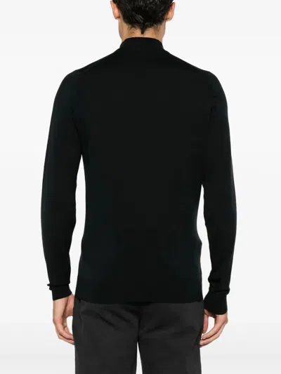 John Smedley "harcourt" Mock Neck Clothing In Black