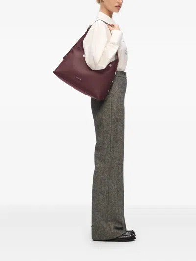 Karl Lagerfeld Marais Hobo In Burgundy