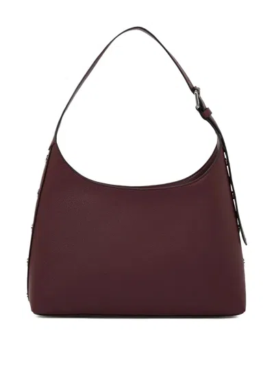 Karl Lagerfeld Marais Hobo In Burgundy