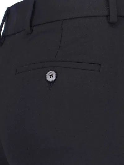 Incotex Virgin Wool Pants In Black