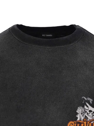 Willy Chavarria Chavarria Pomade Easy Logo-print Cotton-jersey T-shirt In Black