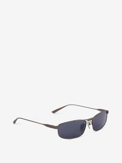 Balenciaga Rectangular Sunglasses In Metallic