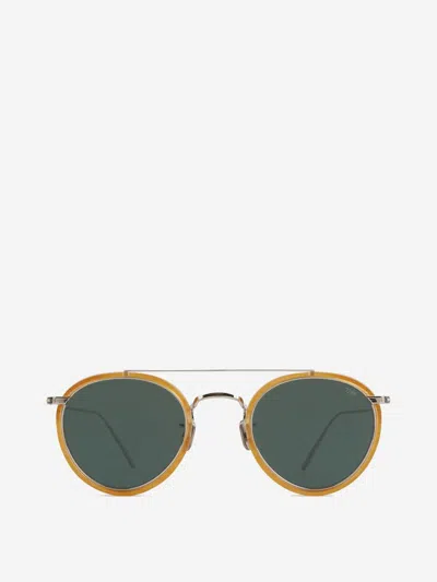 Eyevan Round Sunglasses In Green