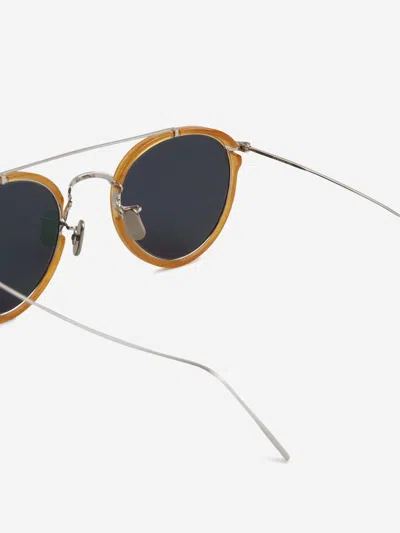 Eyevan Round Sunglasses In Green