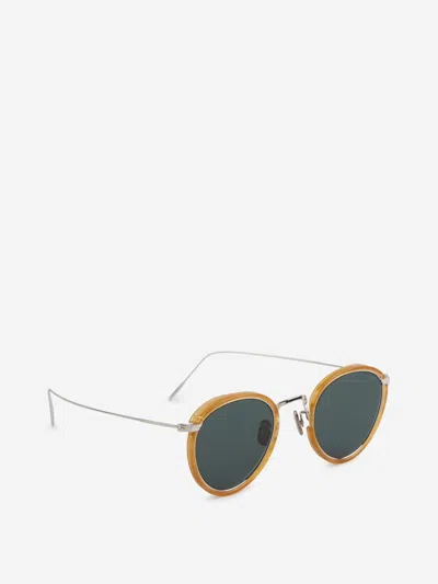 Eyevan Round Sunglasses In Green