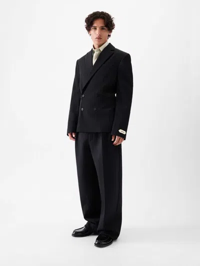 Jacquemus La Veste Fernando Double-breasted Blazer In Black