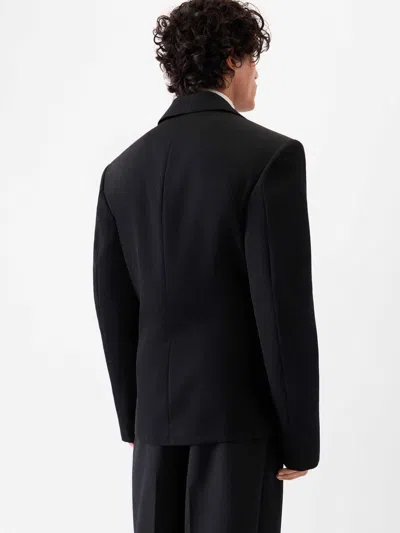 Jacquemus La Veste Fernando Double-breasted Blazer In Black