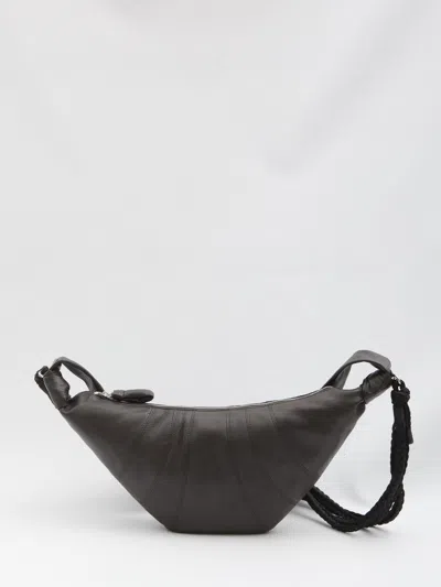 Lemaire Braid Croissant Medium Bag In Brown