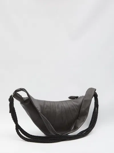 Lemaire Braid Croissant Medium Bag In Brown