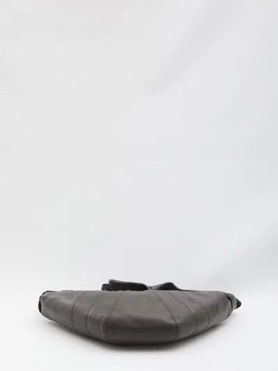 Lemaire Braid Croissant Medium Bag In Brown
