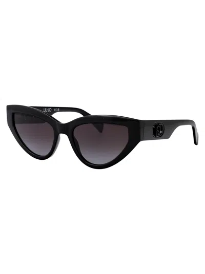 Liu •jo Liu Jo Black Injected Sunglasses In Black