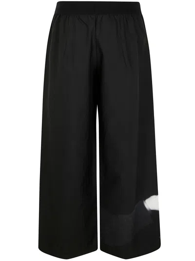 Maria Calderara Cotton Trousers In Black