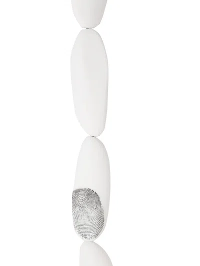 Maria Calderara Linear Stones Necklace In Black