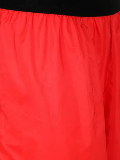 Maria Calderara Pants Wide Leg Crepe In Red