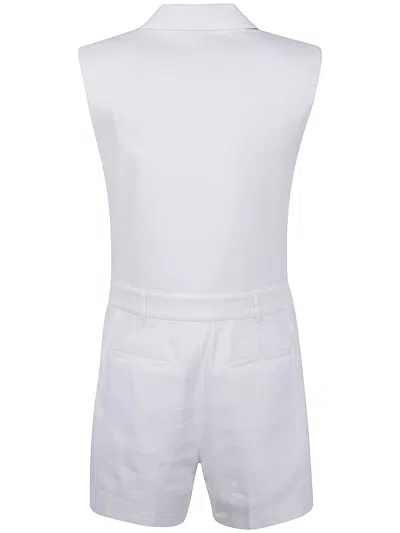 Michael Michael Kors Double Breast Tailored Romper By Michael Michael In White