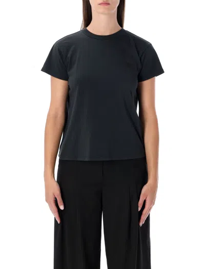 Mm6 Maison Margiela Back Detail Short Sleeve T-shirt In Black