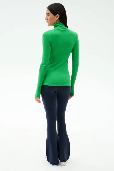 Splits59 Lennon Rib Turtleneck In Green