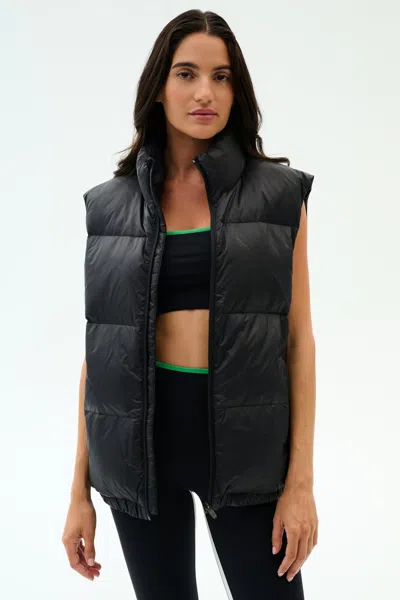 Splits59 Summit Nylon Puffer Vest In Black