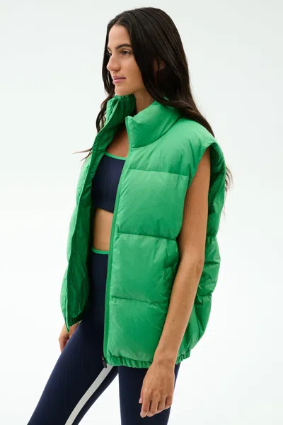 Splits59 Summit Nylon Puffer Vest In Green