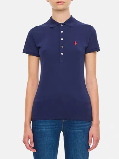 Polo Ralph Lauren Julie Slim Polo In Blue