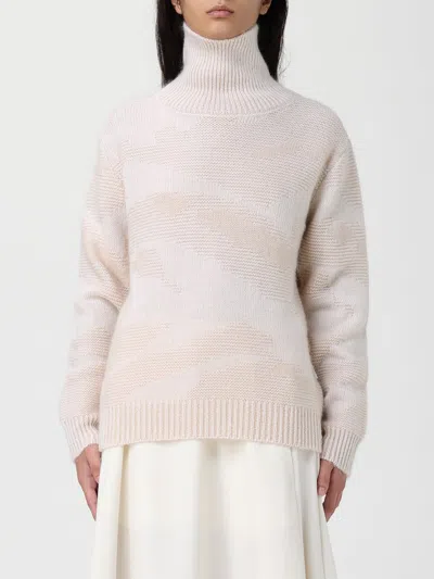 Add Roll-neck Patterned Sweater In Brown