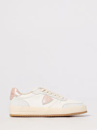 Philippe Model Nice Leather Sneakers In Pink